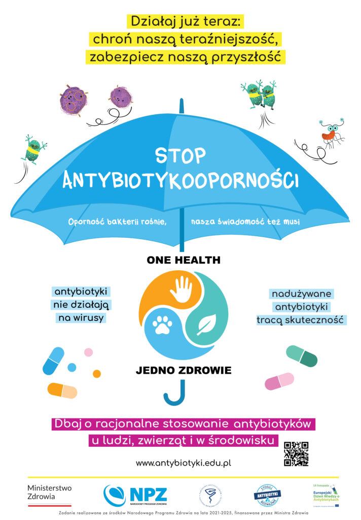 plakat akcji stop antybiotykooporności